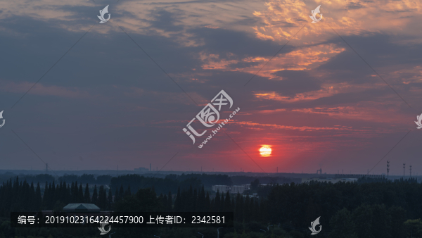 夕陽日落
