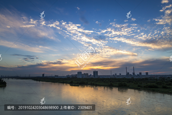 渭河日落