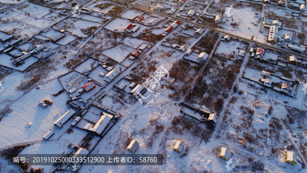大興安嶺林區(qū)山林人家雪景