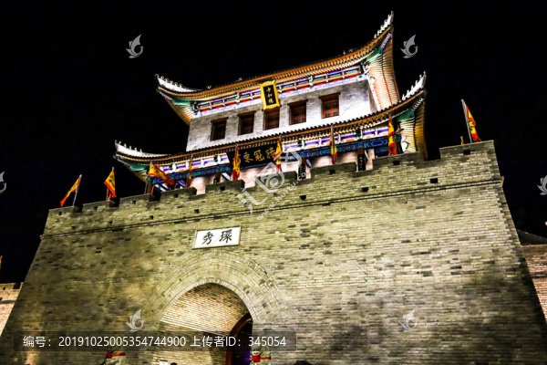 即墨古城城樓夜景