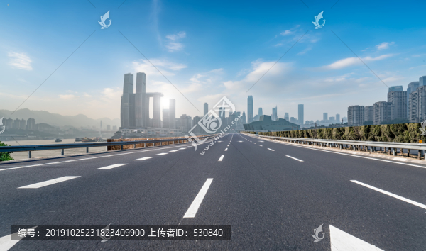 城市道路和重慶天際線