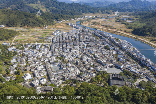 婺源江灣古民居航拍