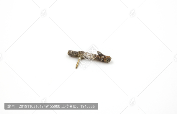 枯樹黃金胸針