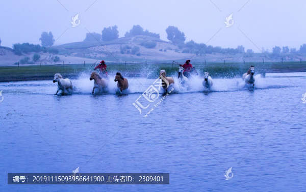 湖中跑馬