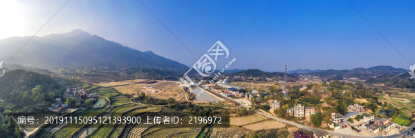 山鄉(xiāng)風光超寬幅全景大圖