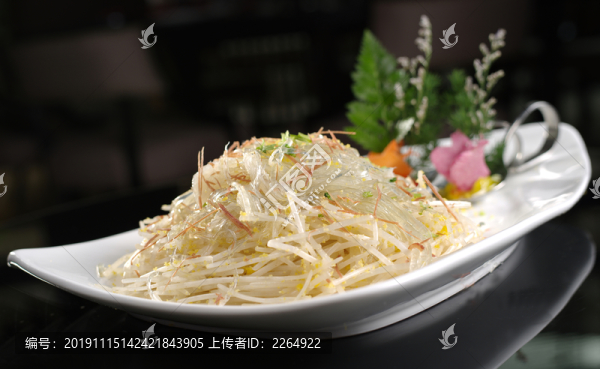 桂花炒金勾翅