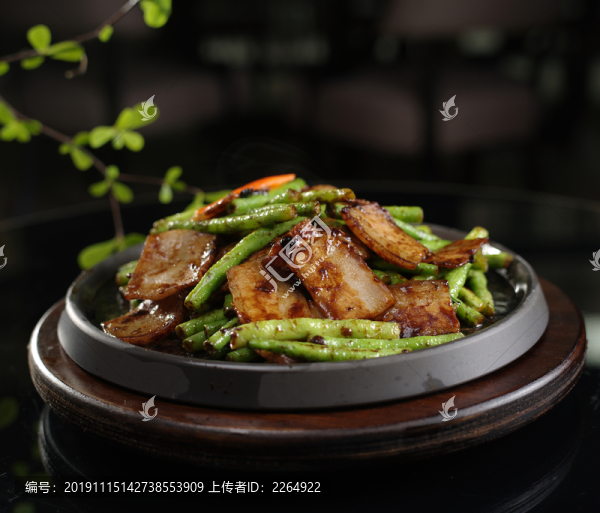 面豉醬花肉啫豆角