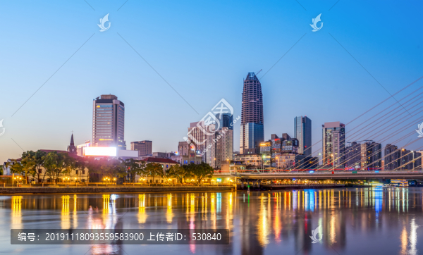 寧波三江口夜景