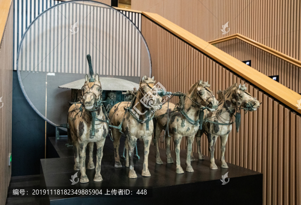 秦陵彩繪銅車馬復(fù)制品