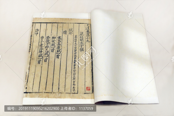 蕭統(tǒng)輯文選六十卷