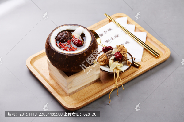 椰子燉鵪鶉