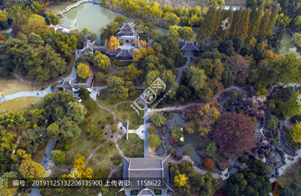 江蘇省淮安市古典園林清晏園風(fēng)光