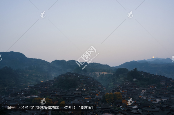 西江千戶苗寨暮色