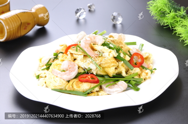 韭菜雞蛋炒蝦仁