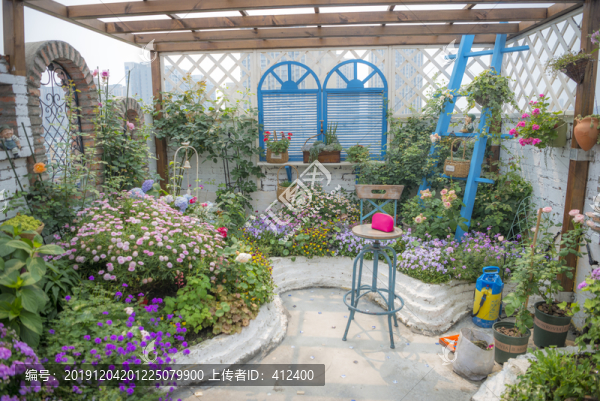 地中海式樓頂花園