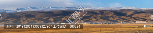 雪山草地