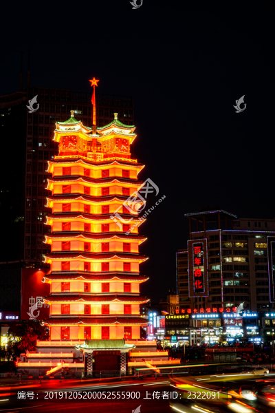 鄭州二七廣場夜景