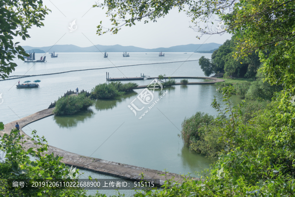 太湖岸邊萬(wàn)浪橋風(fēng)景