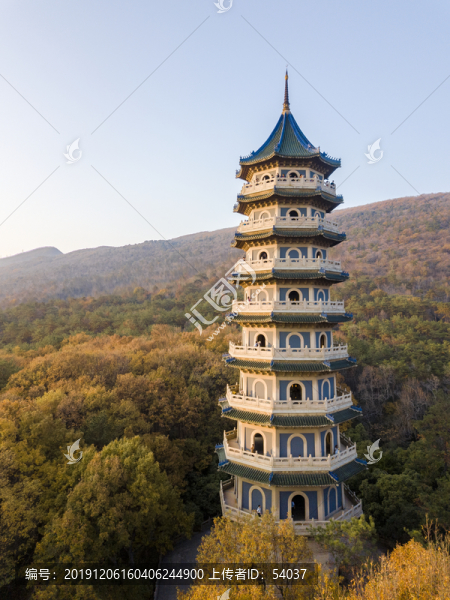 空中近看靈谷塔