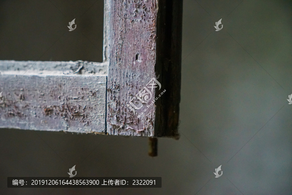 老舊的窗戶特寫