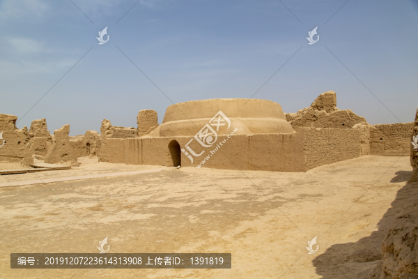 新疆高昌故城西南大佛寺講經(jīng)堂