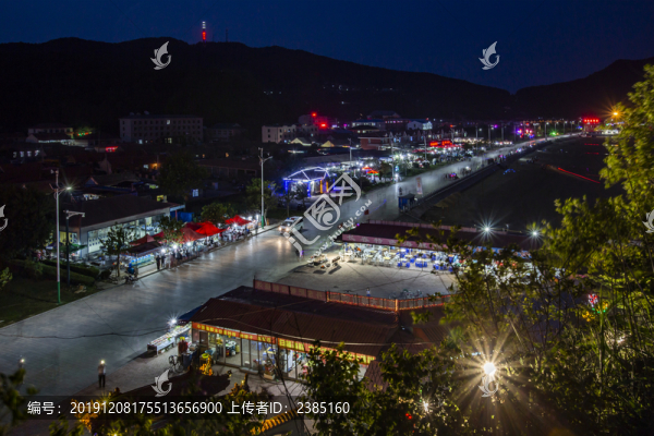 丹東大鹿島夜景