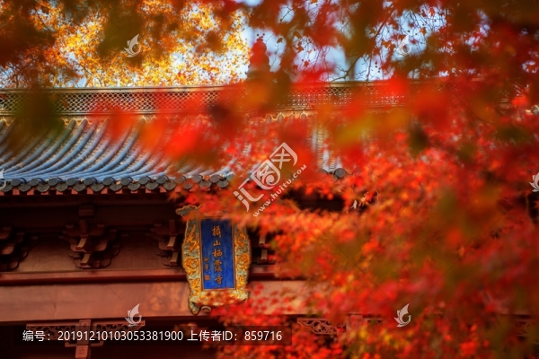 江蘇省南京市棲霞山秋天景色