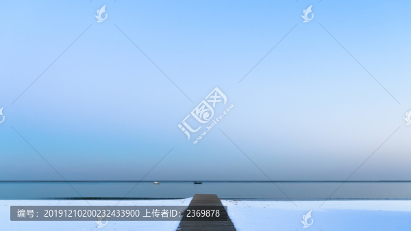 雪后的海灘