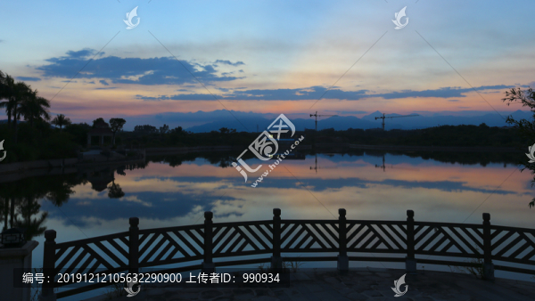 湖泊意境