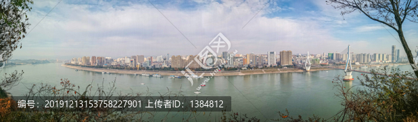 水墨宜昌城全景