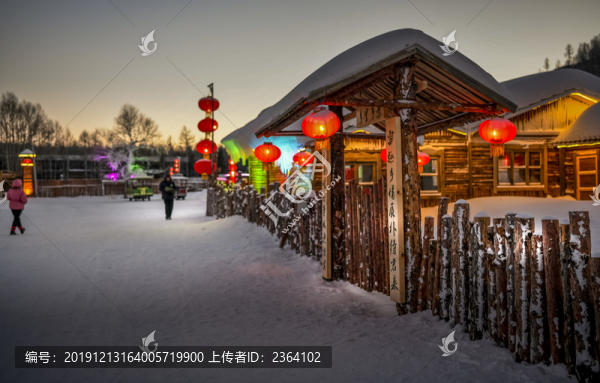 冬季阿爾山雪村