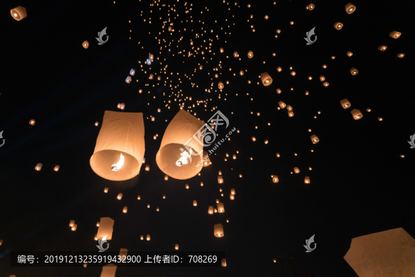泰國清邁水燈節(jié)節(jié)日與天燈
