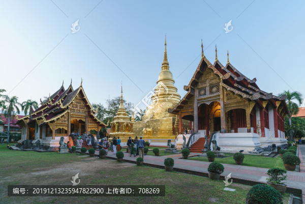 泰國清邁古老的佛教寺廟