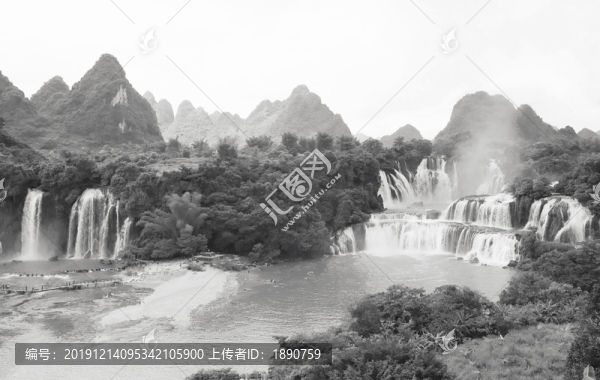 德天瀑布山水