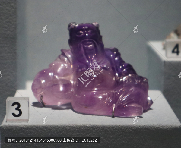 臺北故宮文物紫水晶玉器雕件
