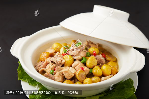 砂鍋板栗雞1