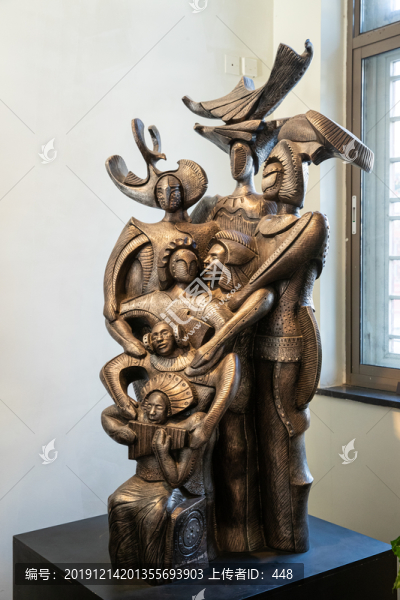 賽克勒考古與藝術博物館內雕塑