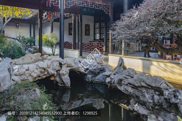 蘇州忠王府假山池塘景觀
