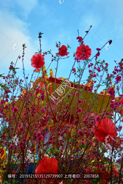 桃花裝飾