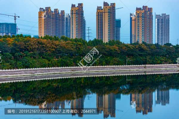 河畔倒影