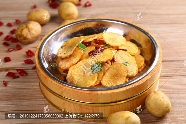 大盆土豆片