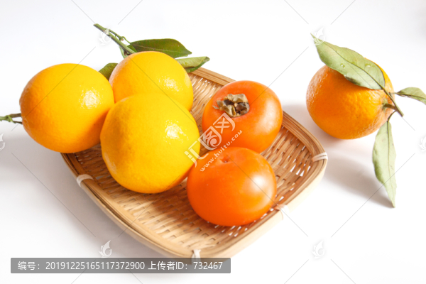 柿子和橙子靜物特寫