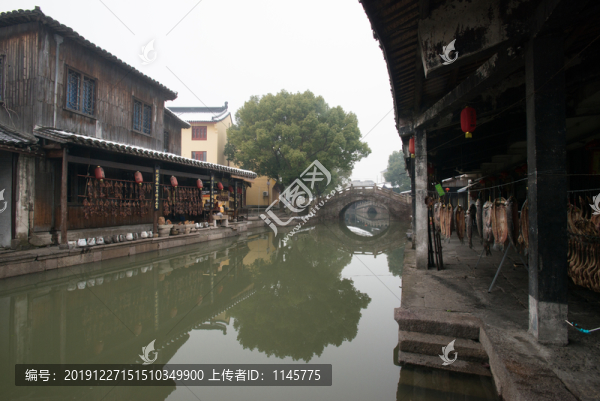 古鎮(zhèn)水鄉(xiāng)冬季雪景