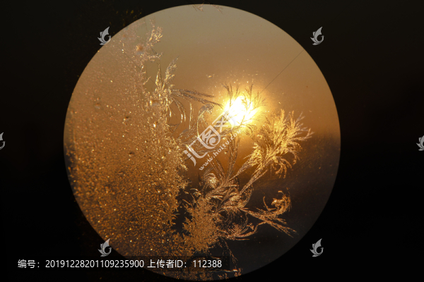 冰凌窗花霜花星云冰霜底紋紋理