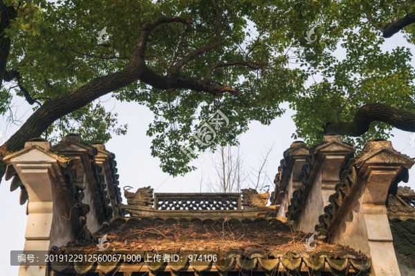無錫美麗的惠山古鎮(zhèn)古建筑風(fēng)光