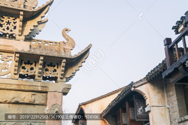 無錫美麗的惠山古鎮(zhèn)古建筑風(fēng)光