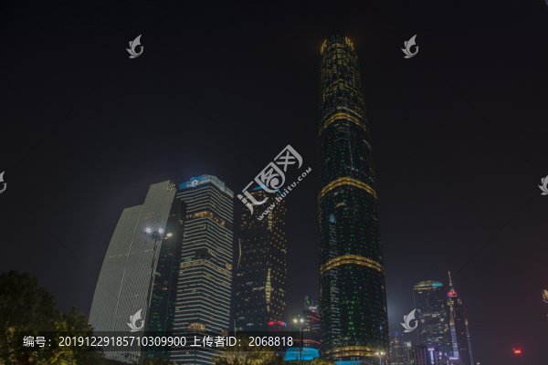 廣州西塔建筑夜景