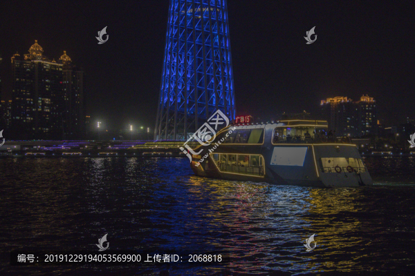 廣州珠江游輪夜景