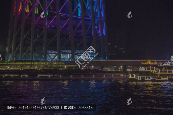 廣州珠江游輪夜景