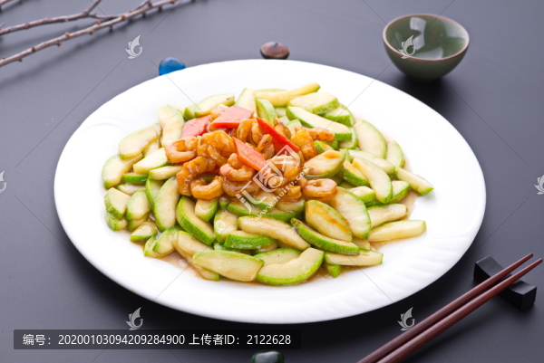 角瓜炒蝦仁